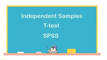 Independent samples t test in SPSS