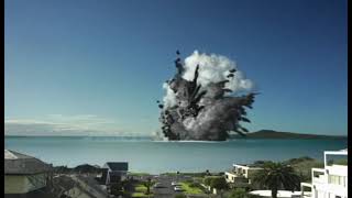 Eruption Of The White Island Volcano Captured Live