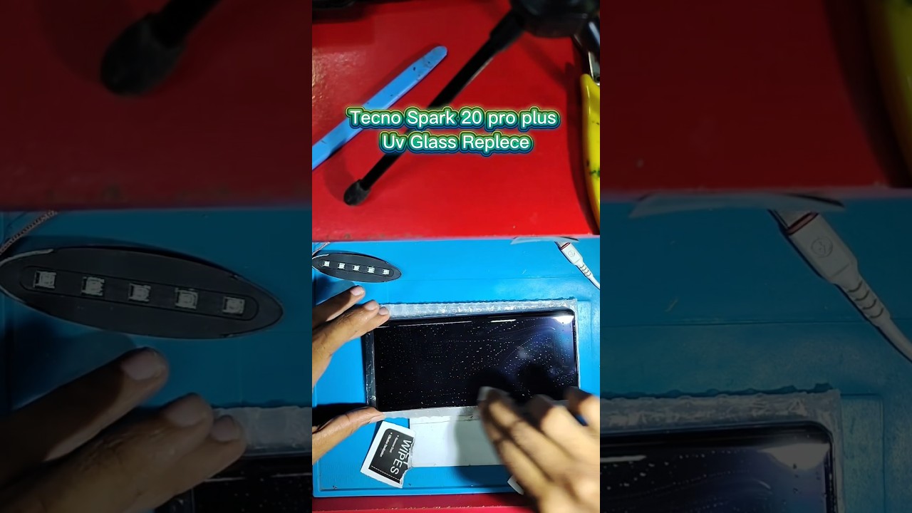 Tecno Spark 20 Pro Plus Uv Glass Replace #short #ytshort #viral #foryoou