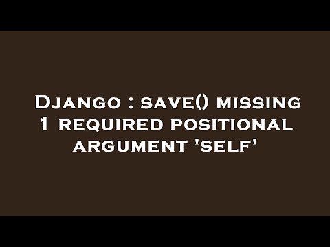 Django : save()