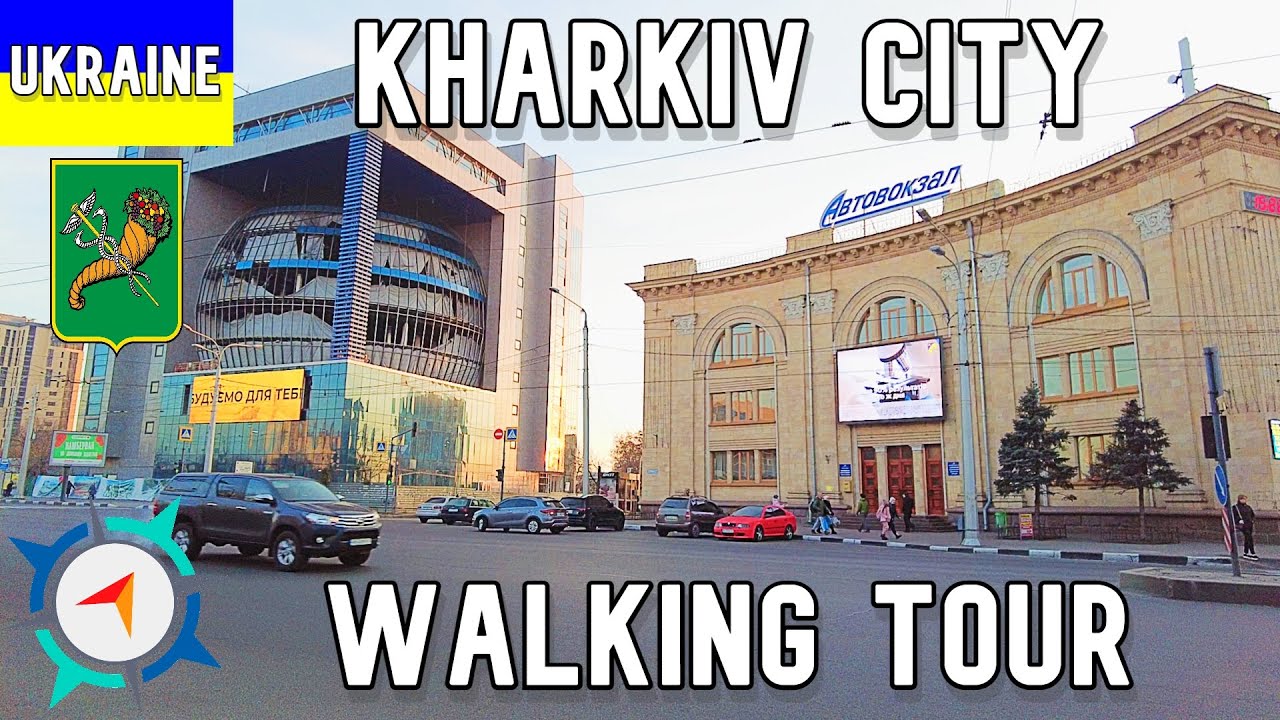 Харьков, Украина - Проспект Гагарина - Видео прогулка в 4К