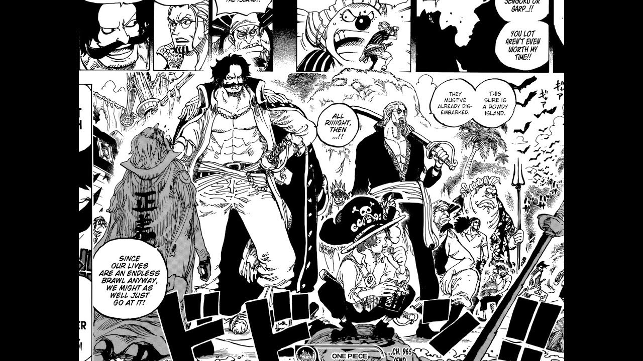 One Piece Chapter 965 Review Roger Whitebeard Collide Youtube