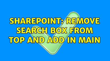 Sharepoint: remove search box from top and add in main (2 Solutions!!)