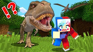 【最強の恐竜から逃げろ🦖😭】ジュラシックワールドを冒険した結果⁉️【マイクラ マインクラフト】ぽっぴんず