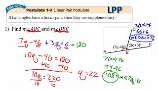1.5 Exploring Angle Pairs