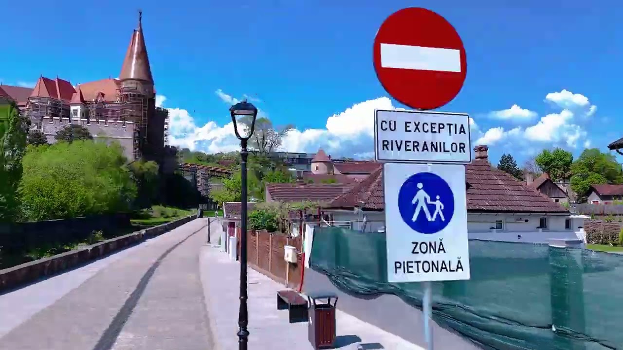 Noul traseu pietonal din Centrul Istoric al municipiului Hunedoara, înspre Castelul Corvinilor!