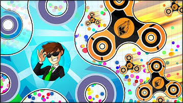 BRAND NEW UPDATE 🔴 BODIL40 AND KWEBBLEKOP FIDGET SPINNERS | Spinz.io (Games like Agar.io)