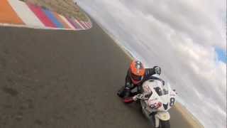 Gino Rea elbow down playtime- Onboard Lap Almeria December 2012