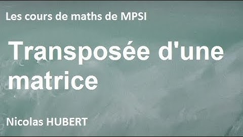 Transposée d