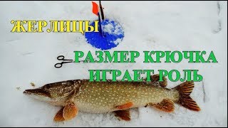 ЩУКА НА ЖЕРЛИЦЫ///РАЗМЕР КРЮЧКА ИМЕЕТ ЗНАЧЕНИЕ