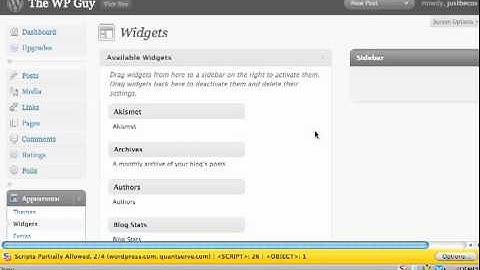 How to add video to your sidebar in a WordPress.com blog or website