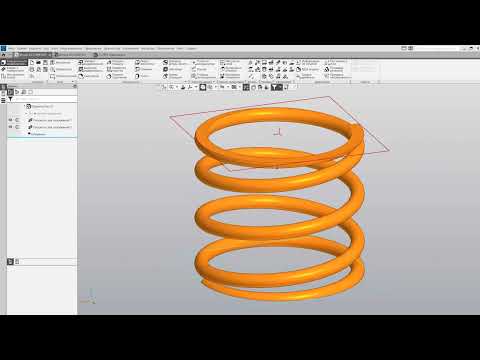 Компас 3D. Уроки - Расчет и построение пружин