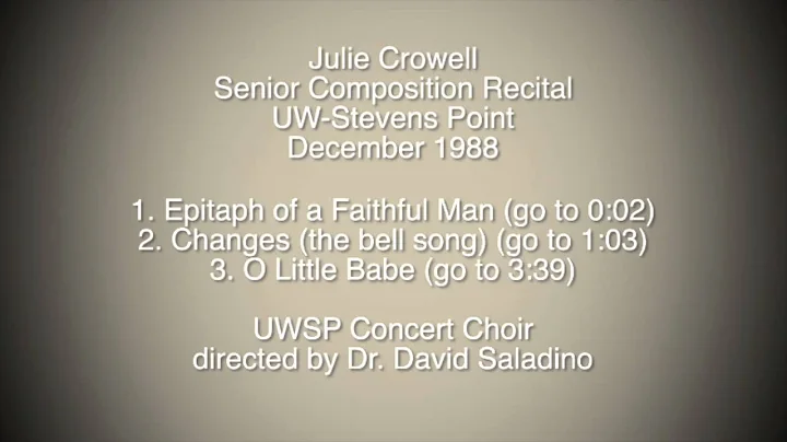 Senior Composition Recital 1988 - Three pieces for...
