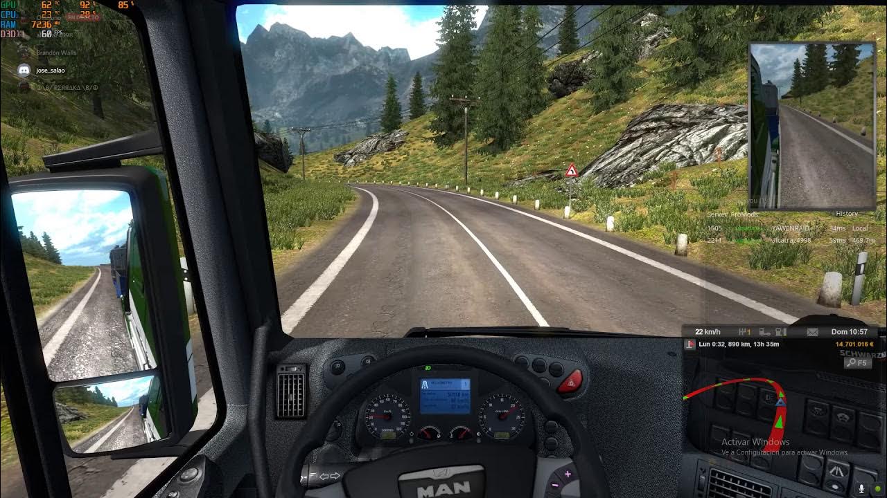 AUTOPILOT ETS2 SUBIDA DE VADUZ YouTube