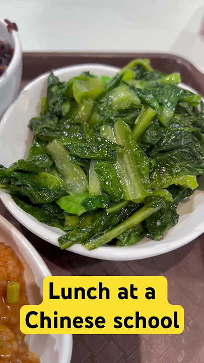 Lunch At A Chinese School In Guangdong #food #china #foodie #foodlover #travelvlog