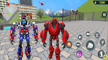 Robot Araba Oyunları 2020 #25 - Optimus Prime Jet Bike Car Robot Transformation - Android Gameplay