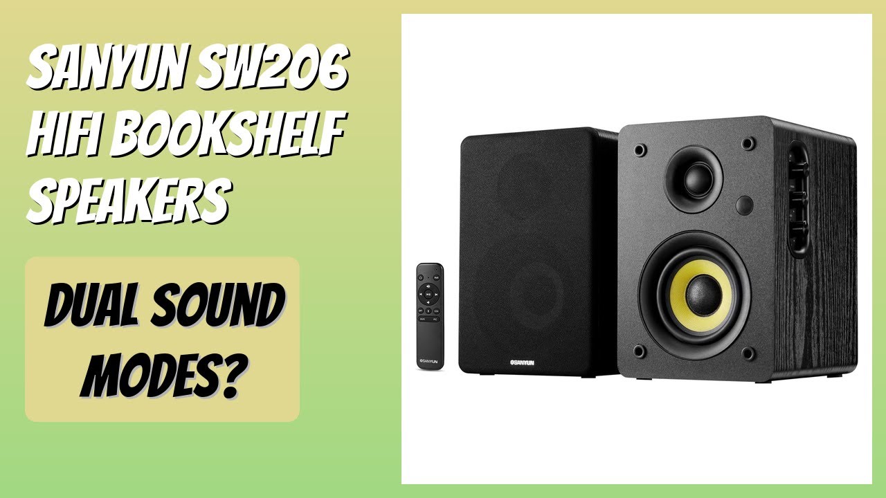 REVIEW (2026): Sanyun SW206 HiFi Bookshelf Speakers. Features