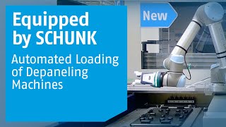 Equipped by SCHUNK: Collaborative Loading for Stand-Alone Depaneling Machines with Co-act EGP-C