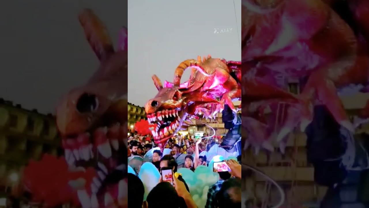 Dragon🐉 on wheel @ Viva Carnival🎉 Goa 2023 | floats Parade🤹🏻 | Mapusa Carnival 
