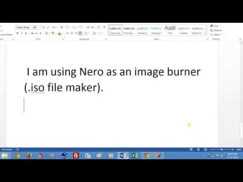 How to create an ISO File or Image File by using Nero