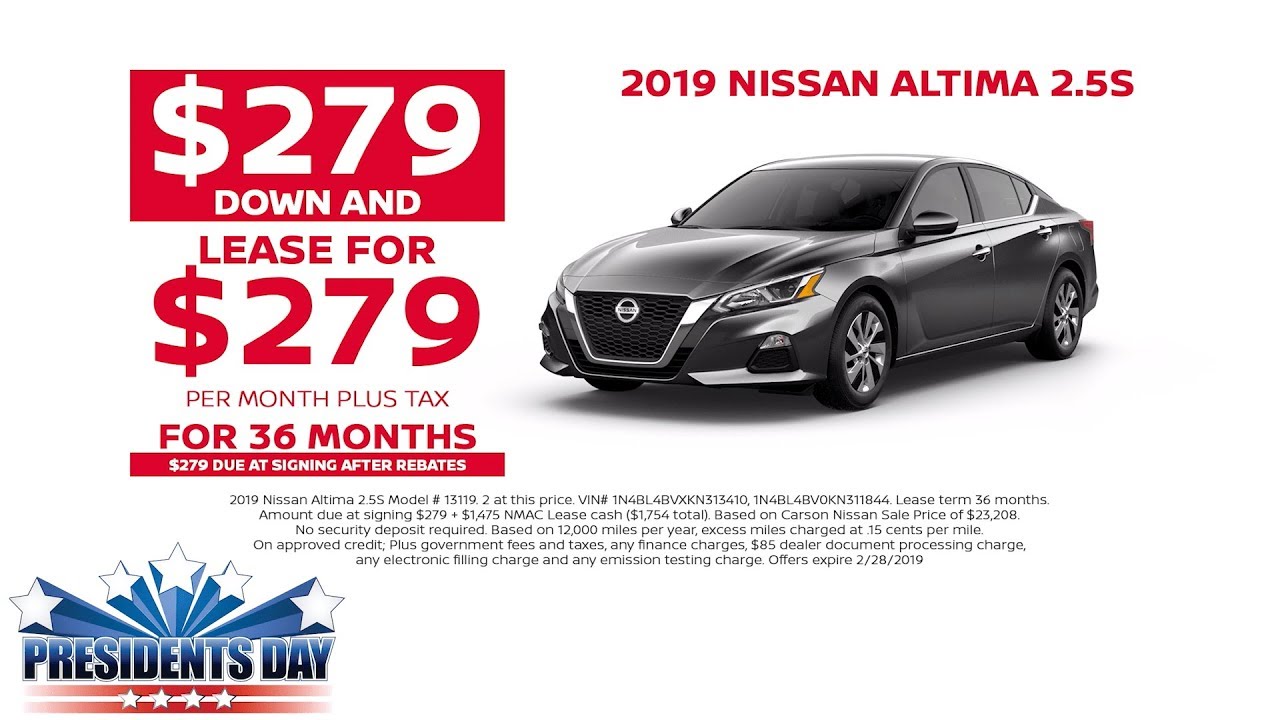 Nissan Murano Lease Deals >> Lease A Brand New 2019 Nissan Altima 2 5s This Presidents Day Exp 2 28 2019 Nissan Murano Lease Deals >> Lease A Brand New 2019 Nissan Altima 2 5s This Presidents Day Exp 2 28 2019
