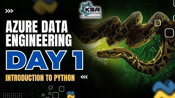Introduction to Python as part of Azure Data engineering