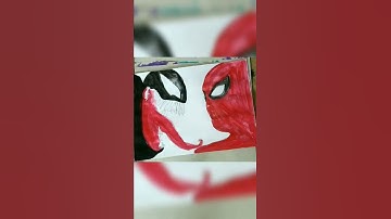 Venom Vs Spiderman Painting | Marvel Sequel Artwork | Time Lapse Portrait | Speed Drawing #Spiderman