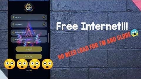 Unlimited and Free internet No load for globe and tm