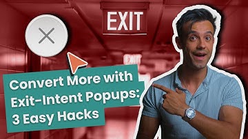 What Are Exit-Intent Popups? 3 EASY HACKS to Convert MORE Visitors 📈