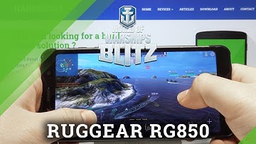 World of Warship Gameplay on RUGGEAR RG850 – Game Test
