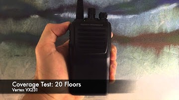 Radio Coverage Test: Vertex VX231 (Inside Building)
