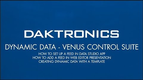 Venus Control Suite | Ad Grid: DYNAMIC DATA