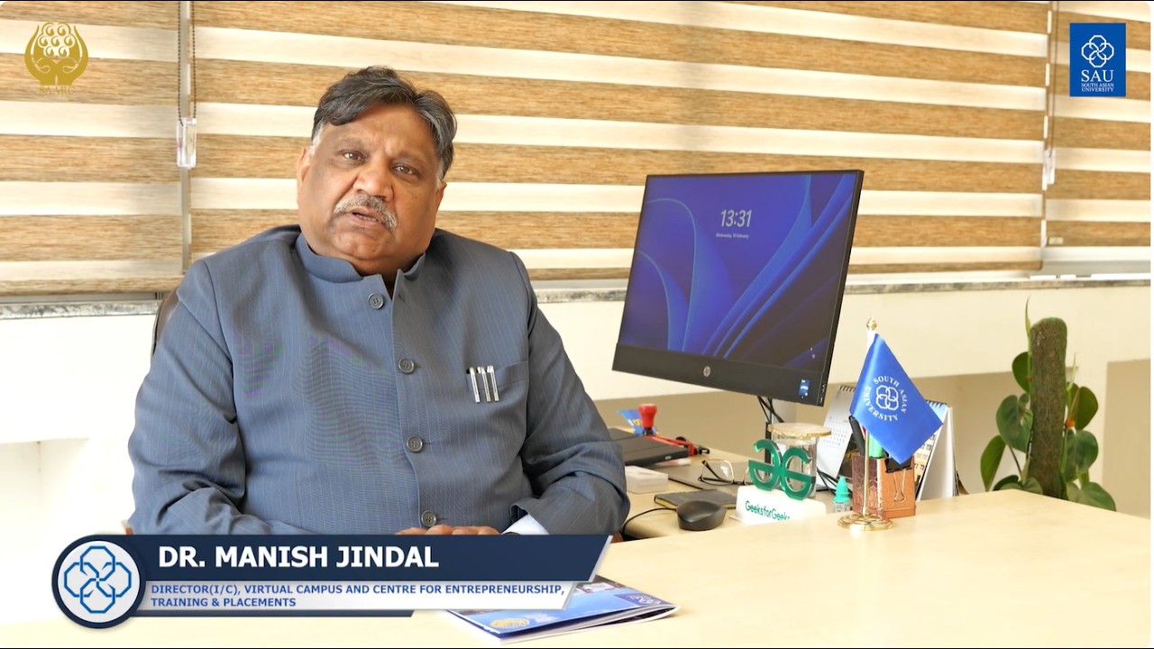 South Asian University | Dr. Manish Jindal on Campus Infrastructure ...