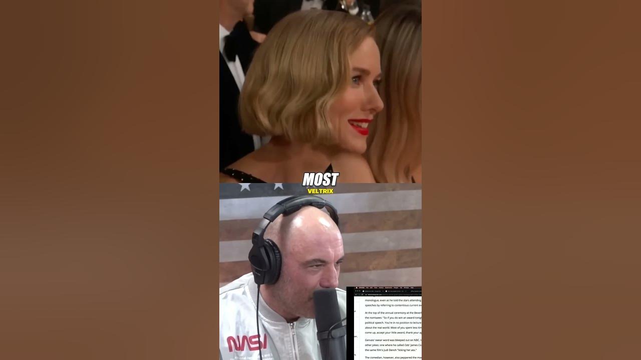 Joe Rogan Reacts To Savage Ricky Gervais - YouTube
