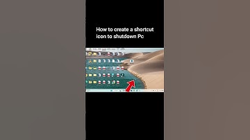 How to Create a SHUTDOWN ICON on Your Desktop #shorts #shutdown #icon