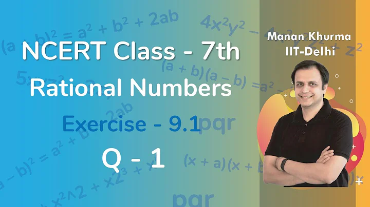 Class 7 Chapter 9 Ex 9.1 Q 1 Rational Numbers Maths NCERT CBSE