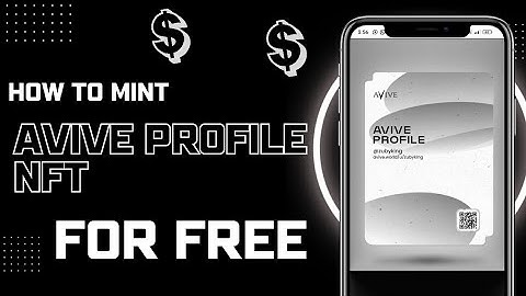 HOW TO EASILY MINT AVIVE PROFILE NFT FREE : ENDING SOON ‼️