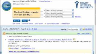 Boolean Search -- Basic