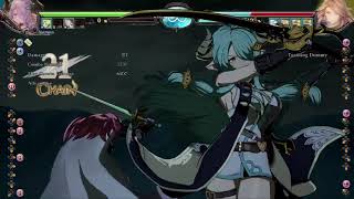 GBVS Narmaya Anti-Air Corner Combo: 6307 Damage
