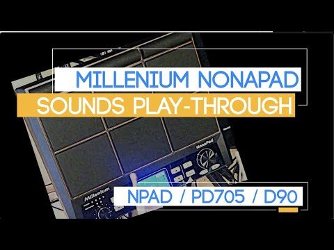 Millenium NonaPad - All Sounds Play Through (Avatar PD705 Gear4Music DD90 dbDrums Npad)