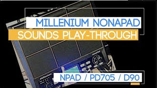 Millenium NonaPad - All Sounds Play Through (Avatar PD705 Gear4Music DD90 dbDrums Npad)