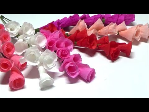 ペーパーフラワー 簡単 可愛らしい花の作り方 Diy Paper Flower Easy How To Make Lovely Flowers Youtube