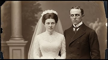 1891 Wedding Seems Joyful — AI Enhancement Shows Groom Has No Eyes
