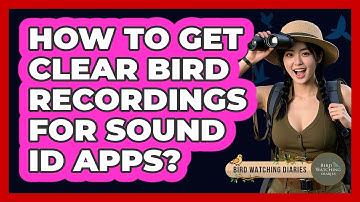 How To Get Clear Bird Recordings For Sound ID Apps?