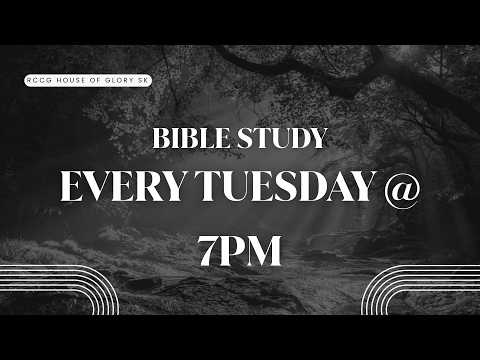 TUESDAY BIBLE STUDY || JUNE 30TH 2026