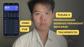 TUGAS 2 PEMROGRAMAN PERANGKAT BERGERAK | IONIC + VUE + TAILWINDCSS