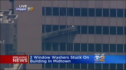 Window Washers Stuck On Building In Midtown