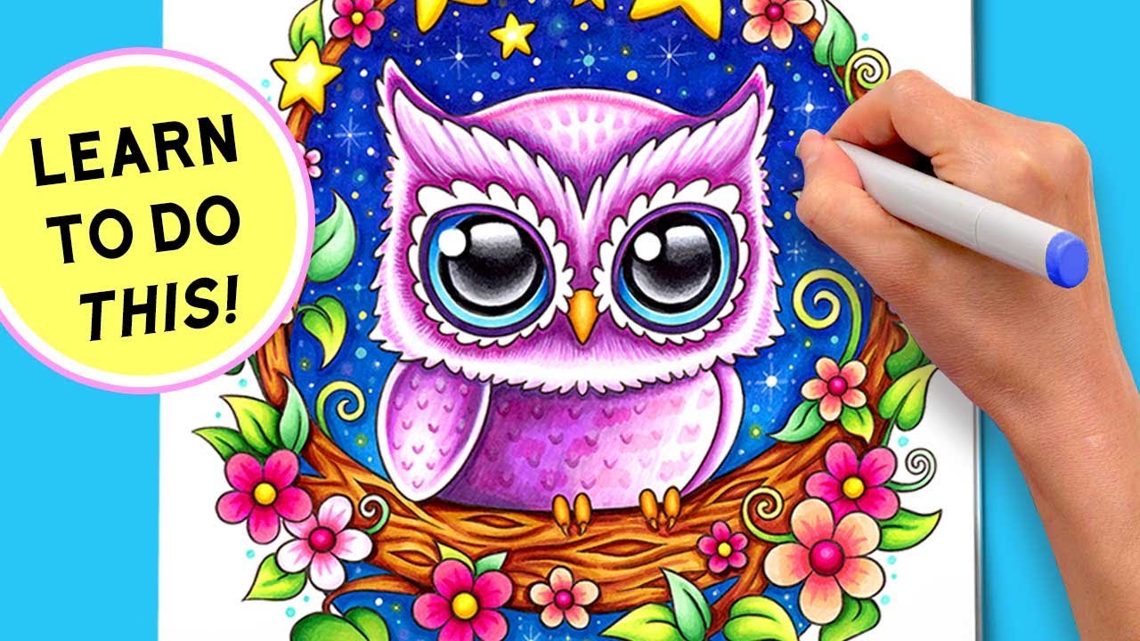 Cute Owl Drawing by Nikhil Bhola - Fine Art America