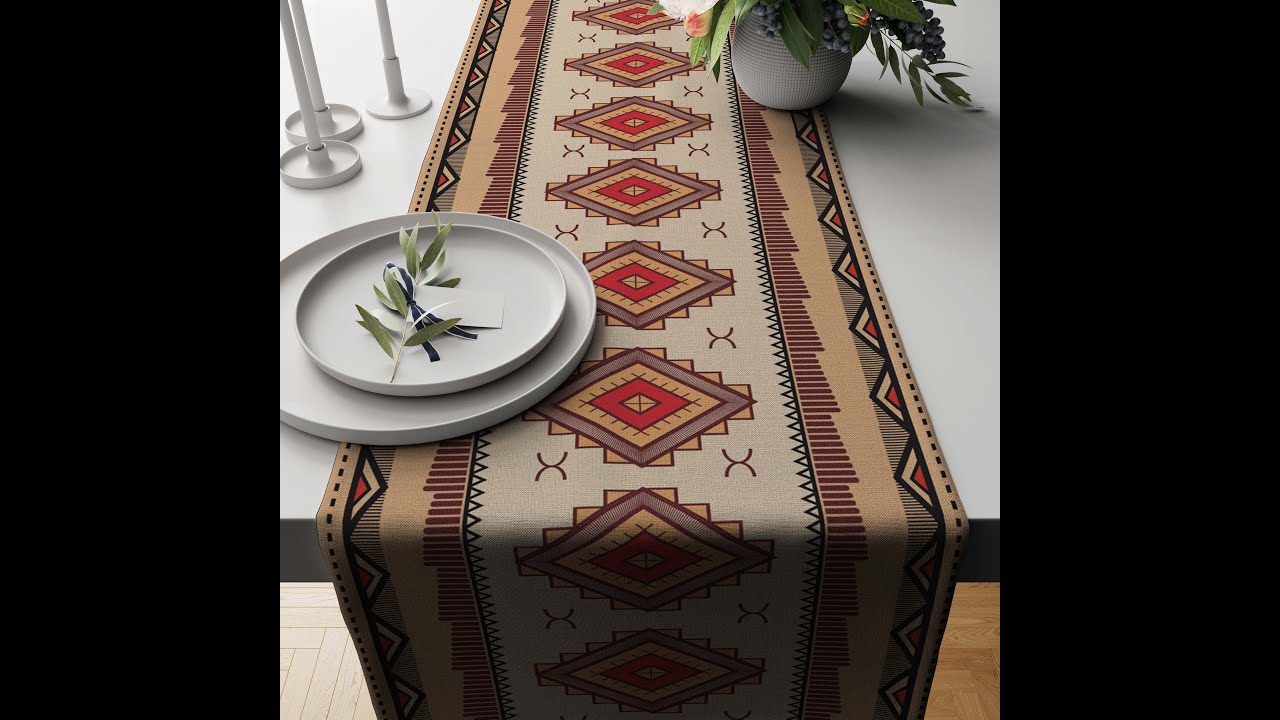 Saffron Jewel Table Runner-Trendy home