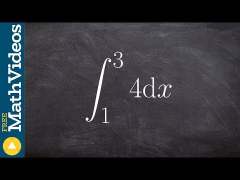 Learn how to evaluate the integral of a constant